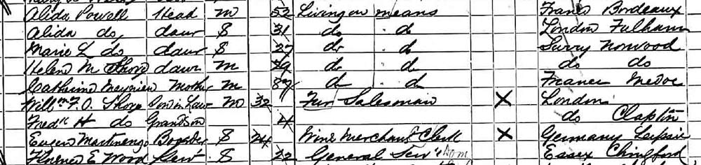 1891 census shove