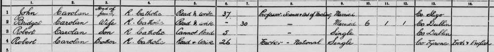 1911 census carolan